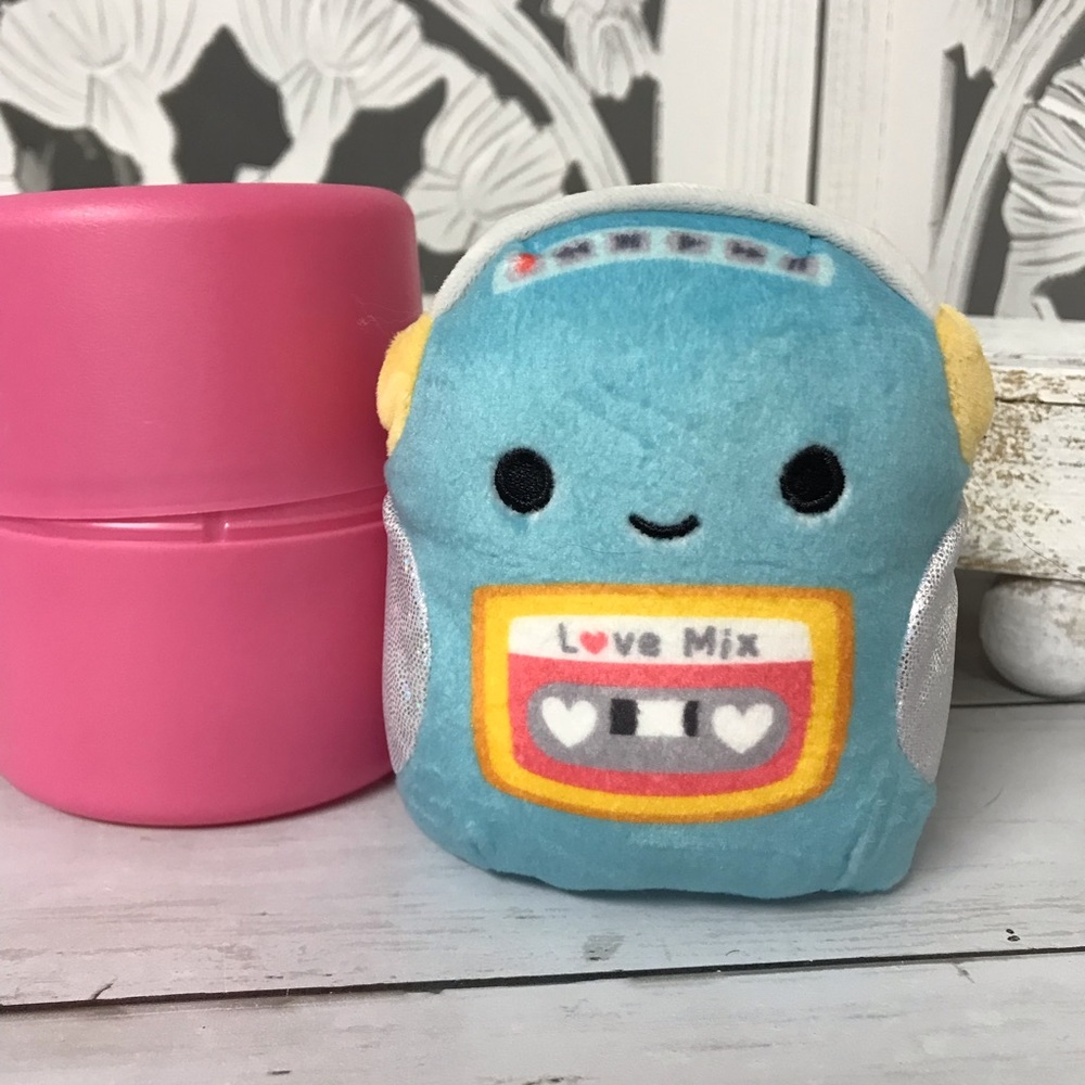Squishmallows “Casja” the “Love Mix” Cassette Player